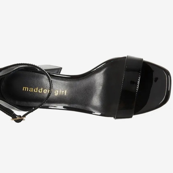 Madden Girl Womens Star Block Heel Sandals Black NEW size 6 - Picture 3 of 7